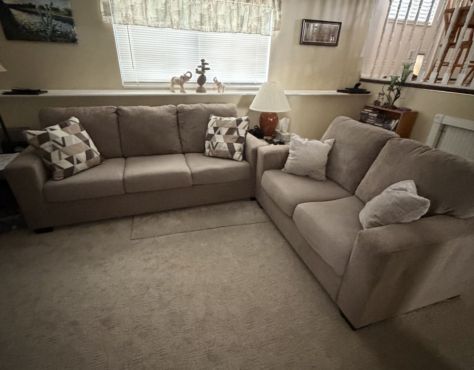 Near New Sofa Love Seat Set