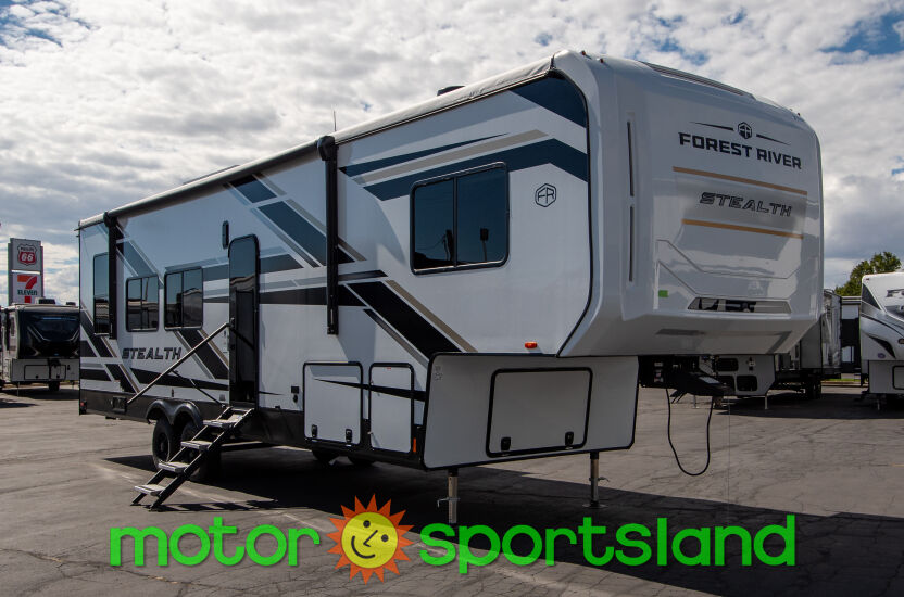 2026 Forest River Stealth 3300 Toy Hauler Garage Rear Living Room Loft