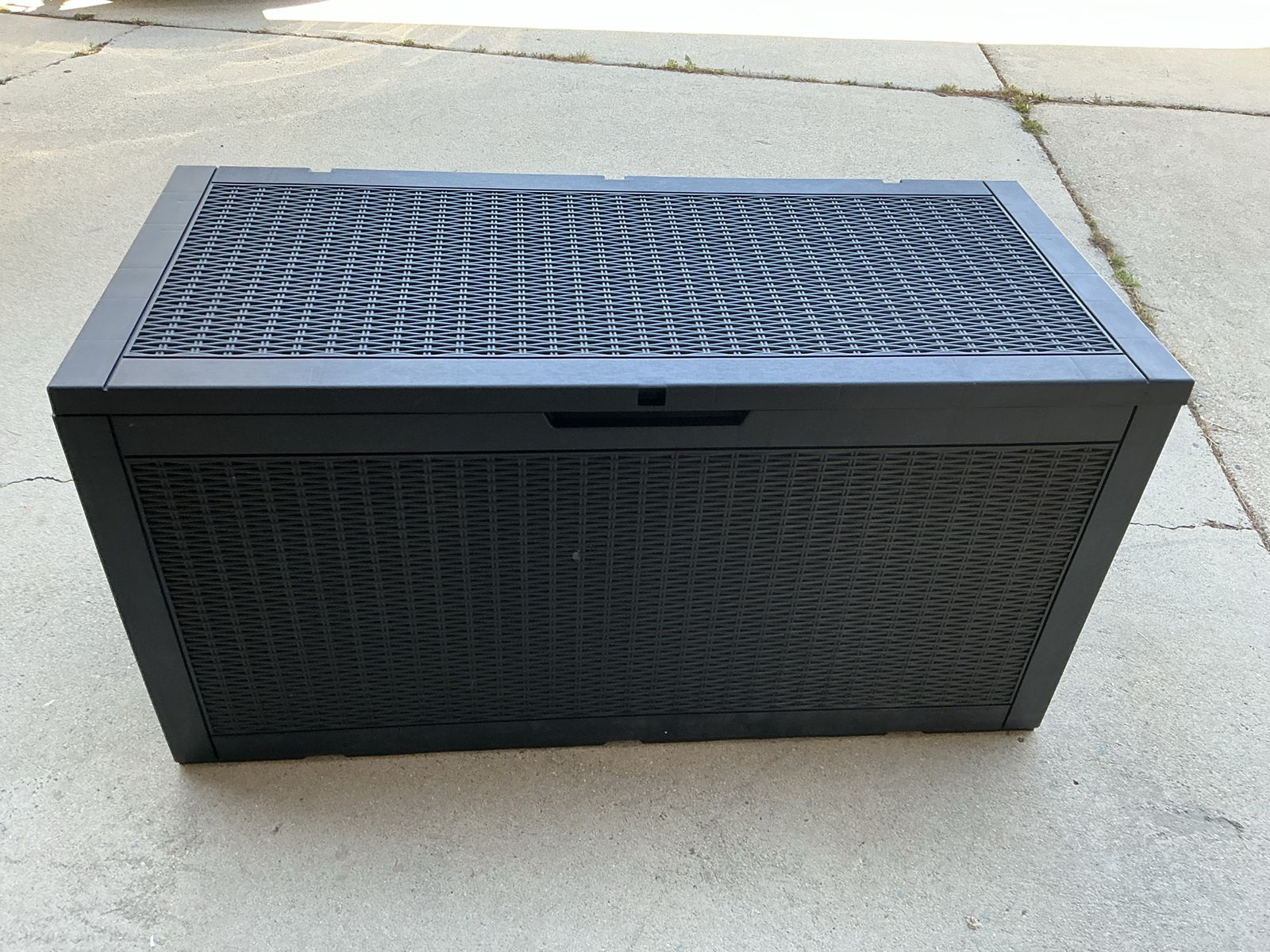 2 New 48” Lockable Outdoor Deck Storage Boxes