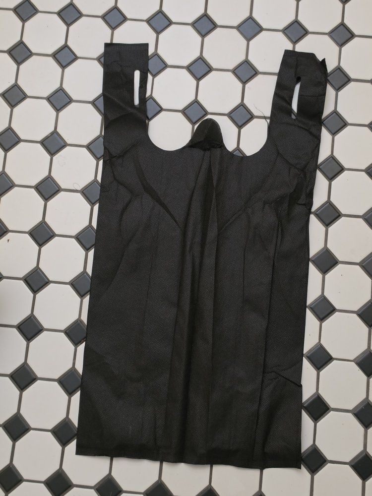 100 black fabric bags