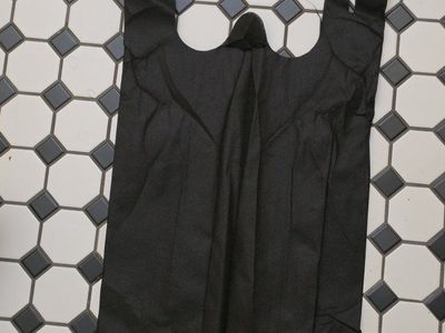 100 black fabric bags