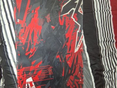 Red and Black Graffiti Mouse Pad Set with Wrist Rest & Coaster