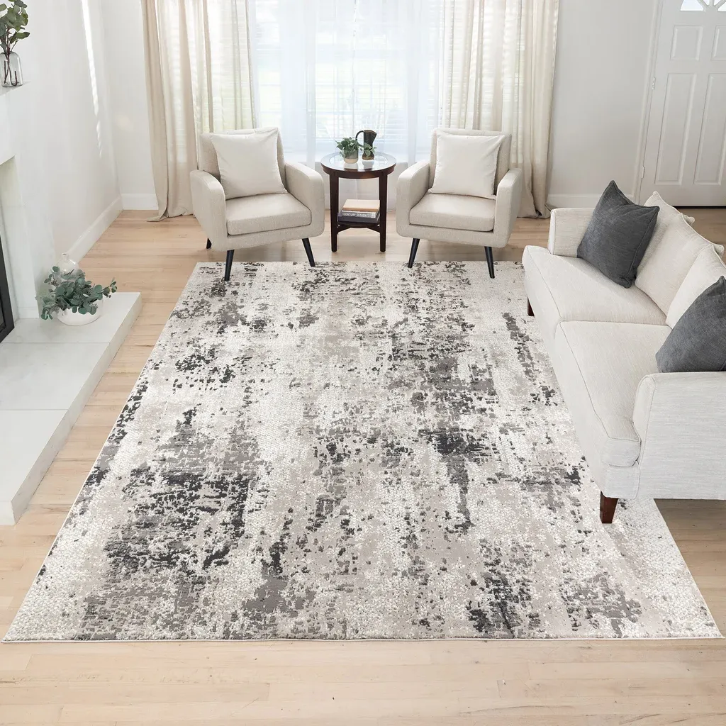 5.3x7 Karma Rug Collection, Nadeen Gray