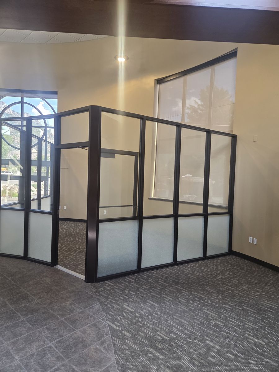Glass office walls partitions
