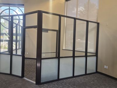 Glass office walls partitions