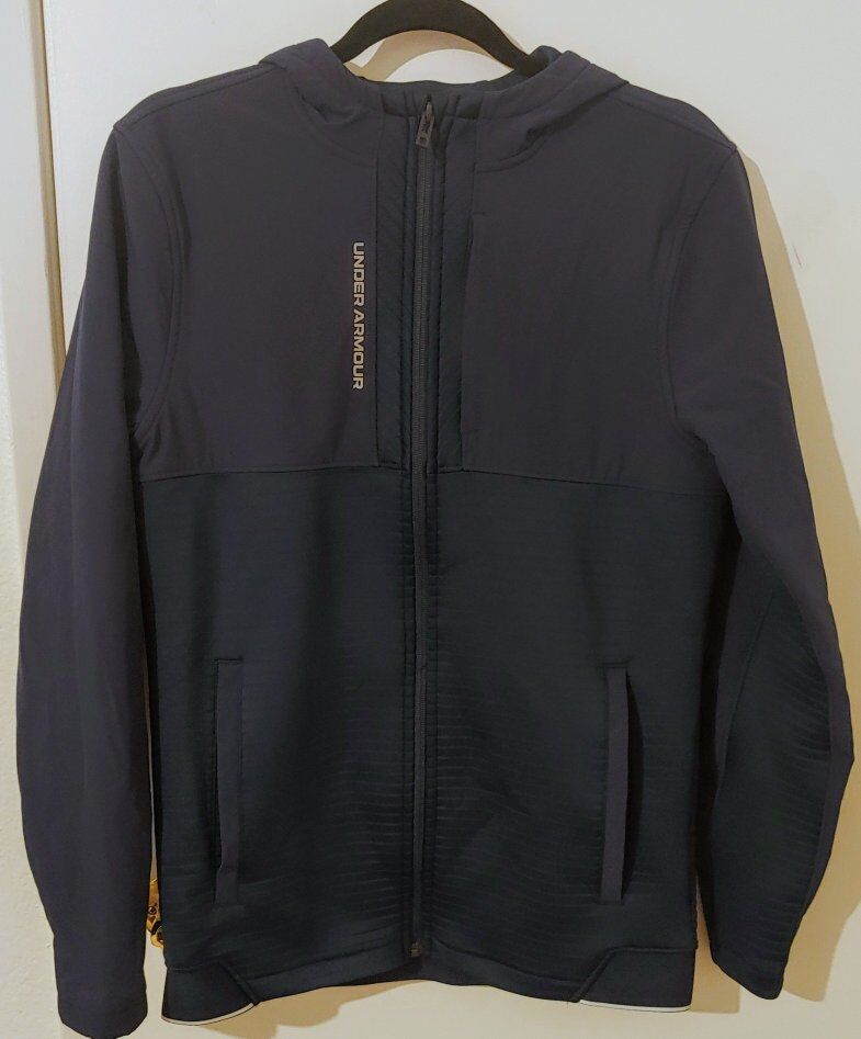 EC Men's Under Armour UA Storm Daytona Full-Zip Hooded Jacket Navy Blue Sz Small