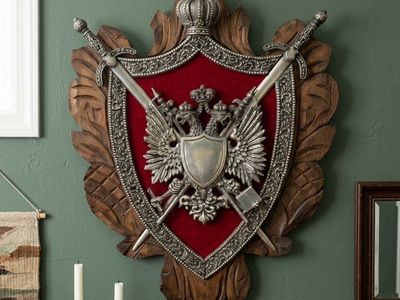 Large Vintage Mideival Coat of Arms