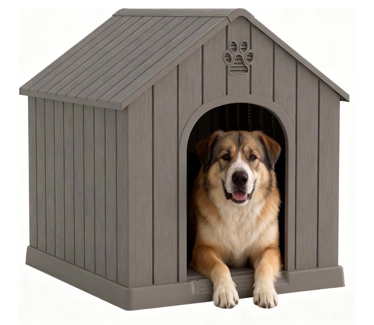 Dog House - Large, Durable Resin Construction