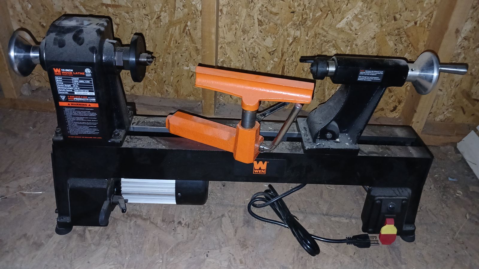 Wen 12-inch lathe