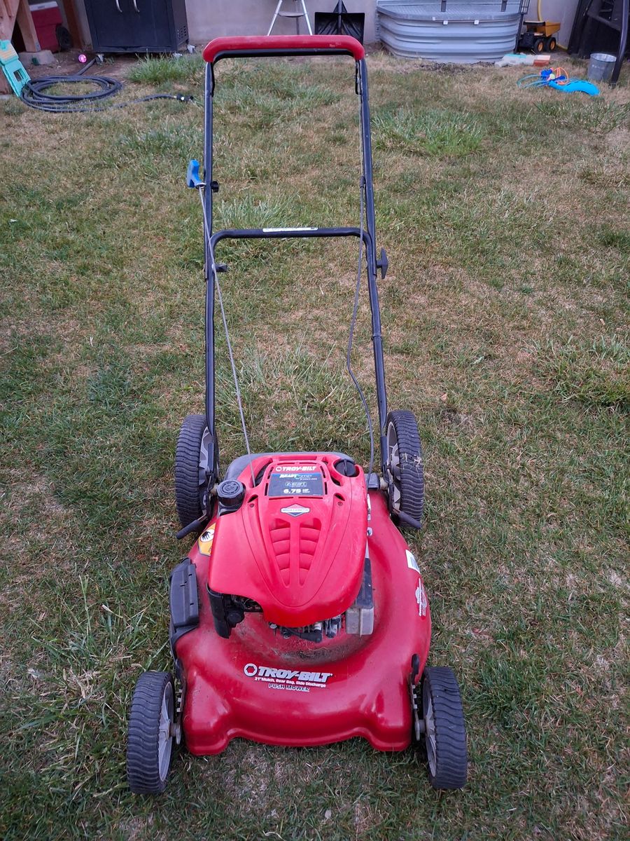 Troy built push mower