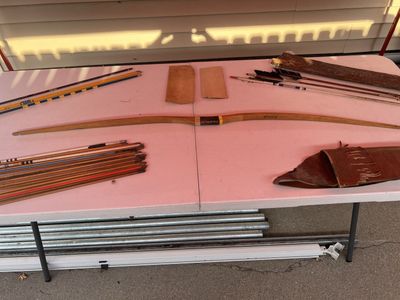 Vintage Rollin Wilson Co. Genuine Hickory Archery Bow