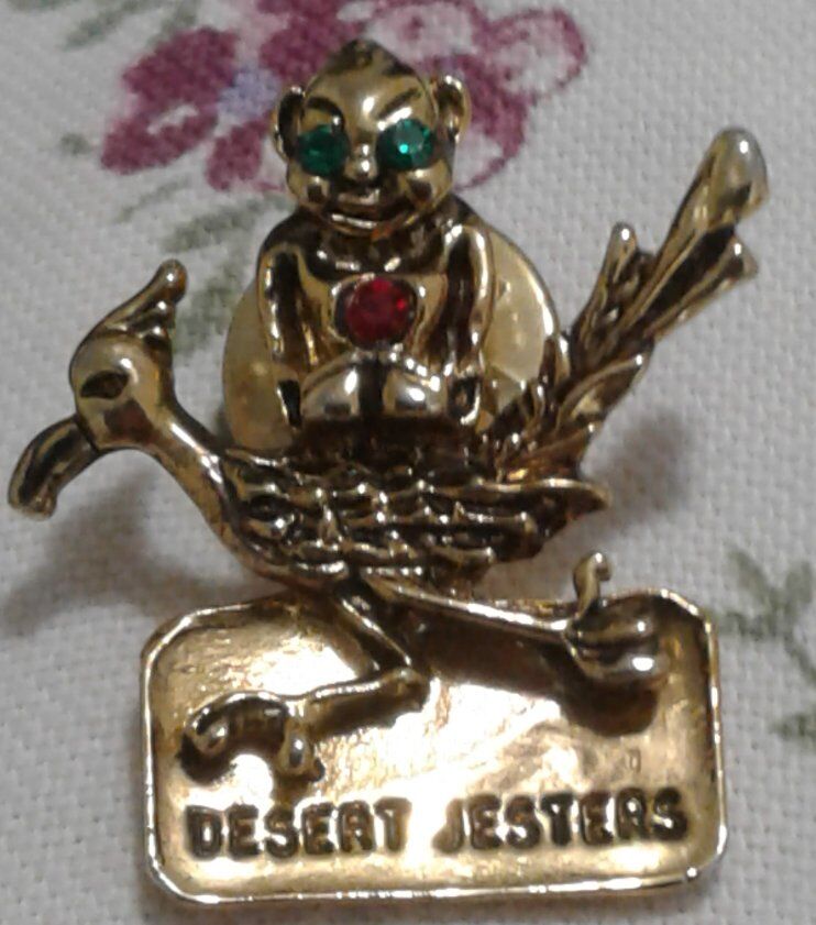 Vintage Shriners Fraternal Ord Desert Jesters Pin