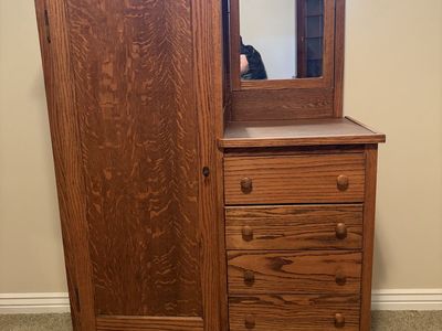 Antique Oak Wardrobe