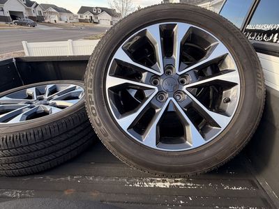 Jeep Overland Factory 20" Rims & Bridgestone Ecopia 265/50R20 Tires - Set of 4