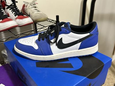 Nike Air Jordan 1 Retro Low OG Royal White Black Men's Size 10