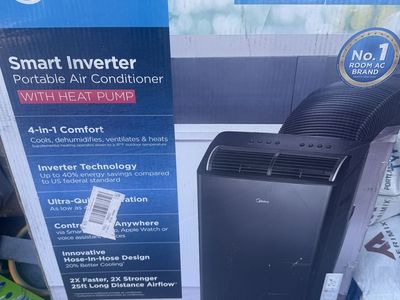 Midea Duo 14,000 BTU (12,000 BTU SACC) High Efficiency Inverter, Ultra Quiet Portable Air Conditioner