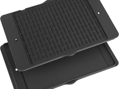 7566 GRIDDLE FOR WEBER GENESIS 300 SERIES, CAST IRON GRILL PLATE-NEW IN ORIGINAL BOX!!!