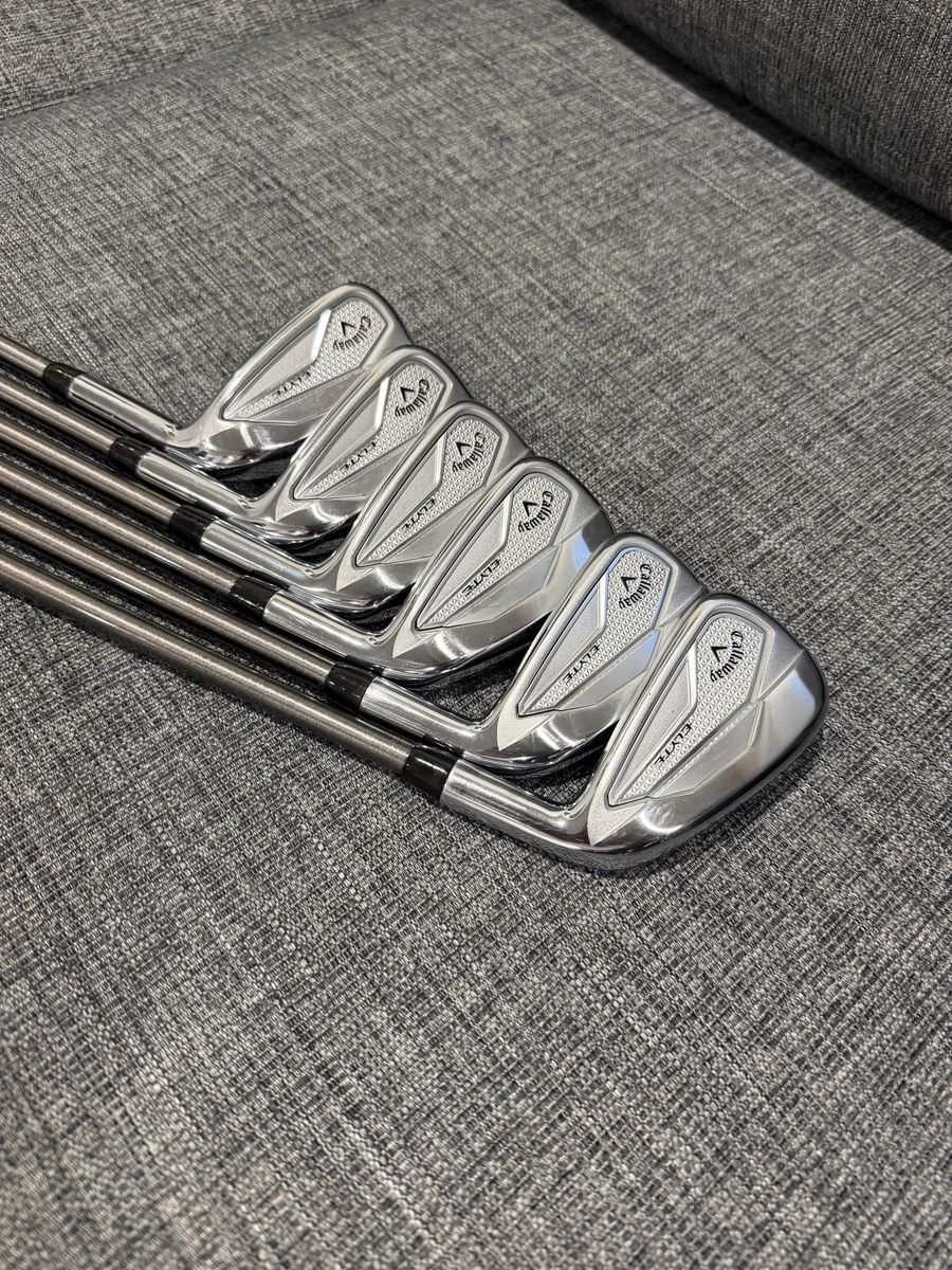 Callaway Elyte Iron Set 6-PW, AW Steelfiber i95cw Regular Flex Excellent
