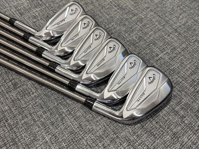 Callaway Elyte Iron Set 6-PW, AW Steelfiber i95cw Regular Flex Excellent