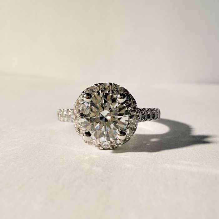 Round Cut Lab Grown Diamond Ring