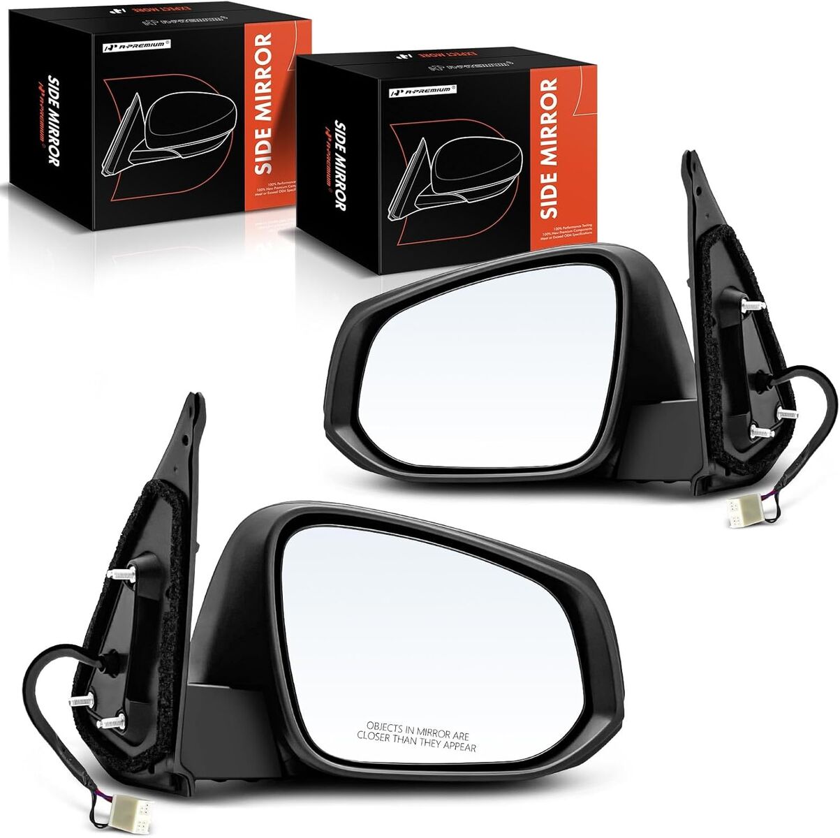 A-Premium Pair Driver and Passenger Side Power Door Mirror