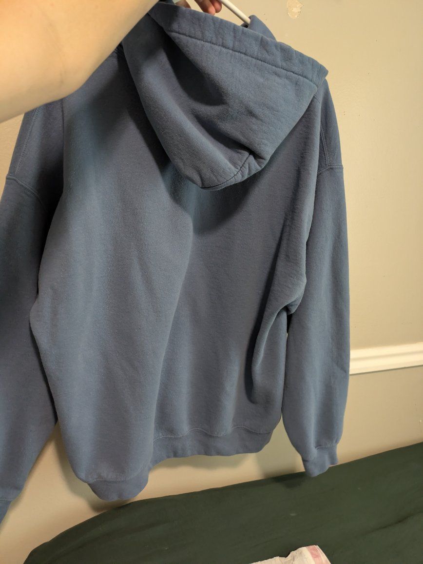 Gildan Heavy Blend Hoodie XL Blue Pullover Sweatshirt with Pouch Pocket