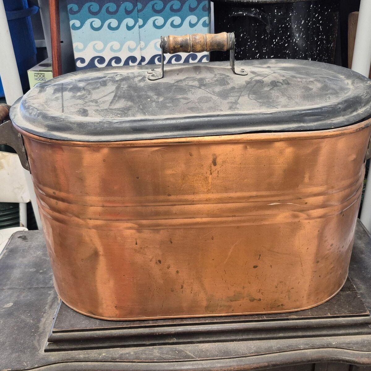 antique copper tub