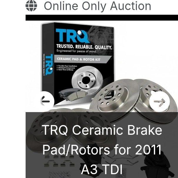 Front and Rear Rotors and Pads for Audi (NEW)