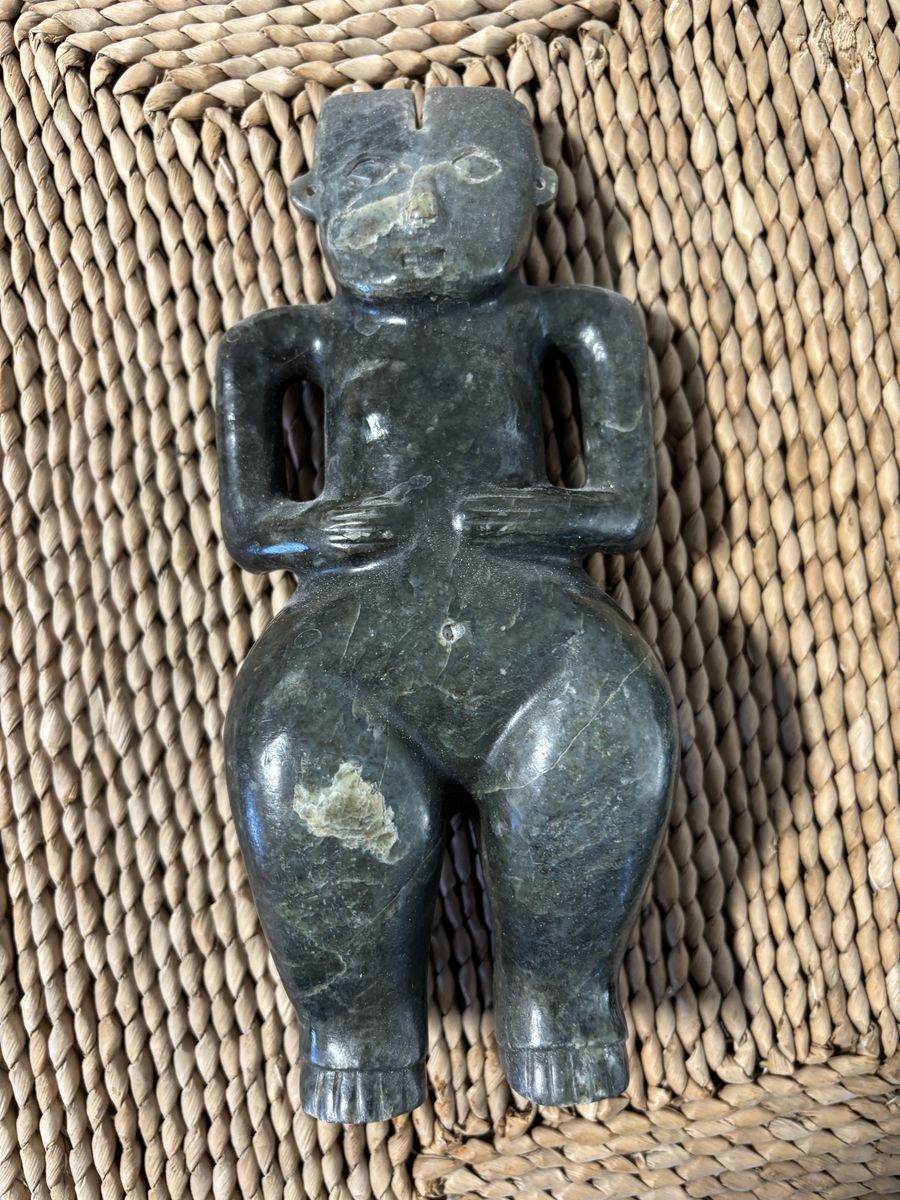 Two Hongshan-style carved stone figures