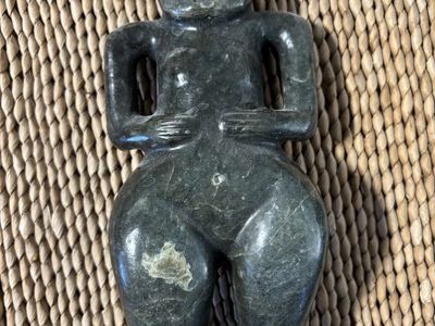 Two Hongshan-style carved stone figures