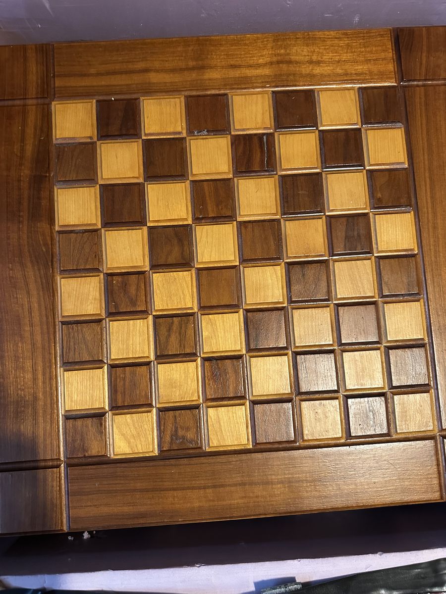 Wood Chess Table