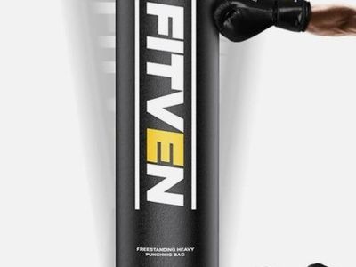 FITVEN 70'' Punching Bag with Boxing Gloves ( Punching bag Only, No base Included)