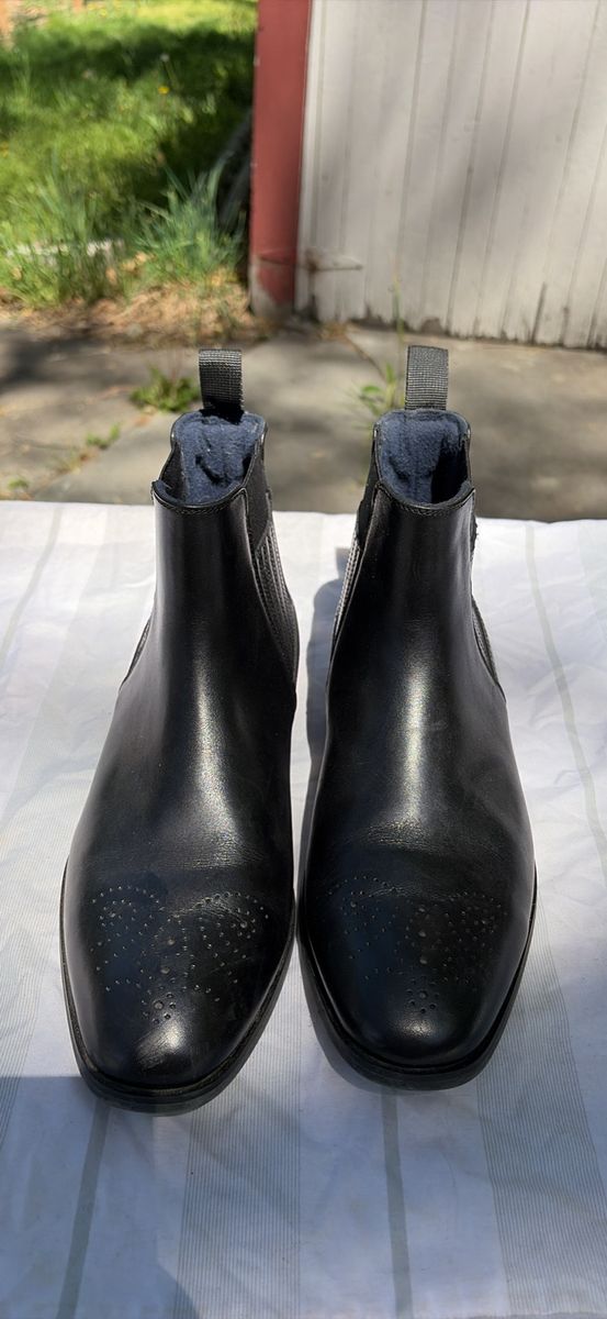 Stacy Adams Flexzon Black Leather Chelsea Boots