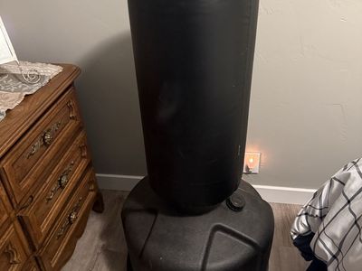Freestanding Punching Bag - Water-Weighted Base, Black