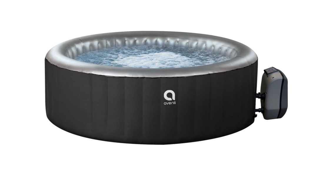 NEW Avenli London 2-3 Person Inflatable Hot Tub Spa with Cover, 105 Water Jets, Heats up to 104°F