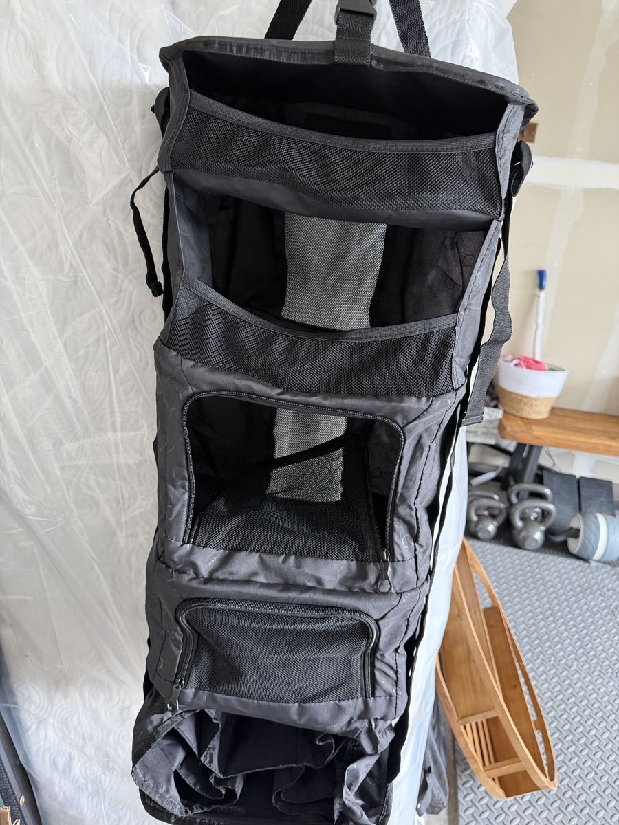 Like-New Hanging Closet Organizer with Drawers & Pockets