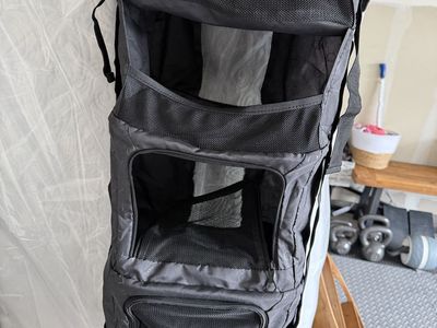 Like-New Hanging Closet Organizer with Drawers & Pockets