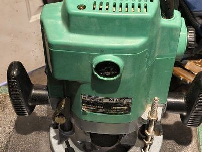 Hitachi M12V 3-1/4 HP Electronic Router - Heavy Duty Woodworking Power Tool