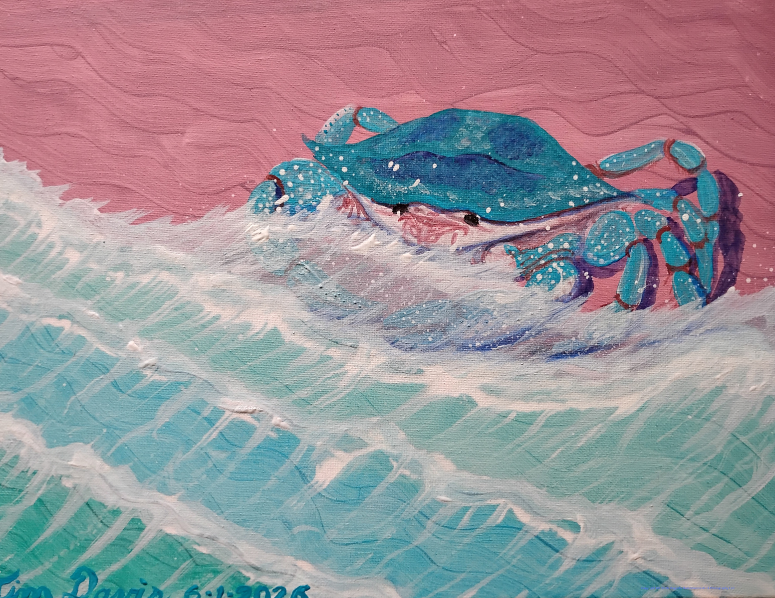 Blue Crab - Premium Plush Blanket