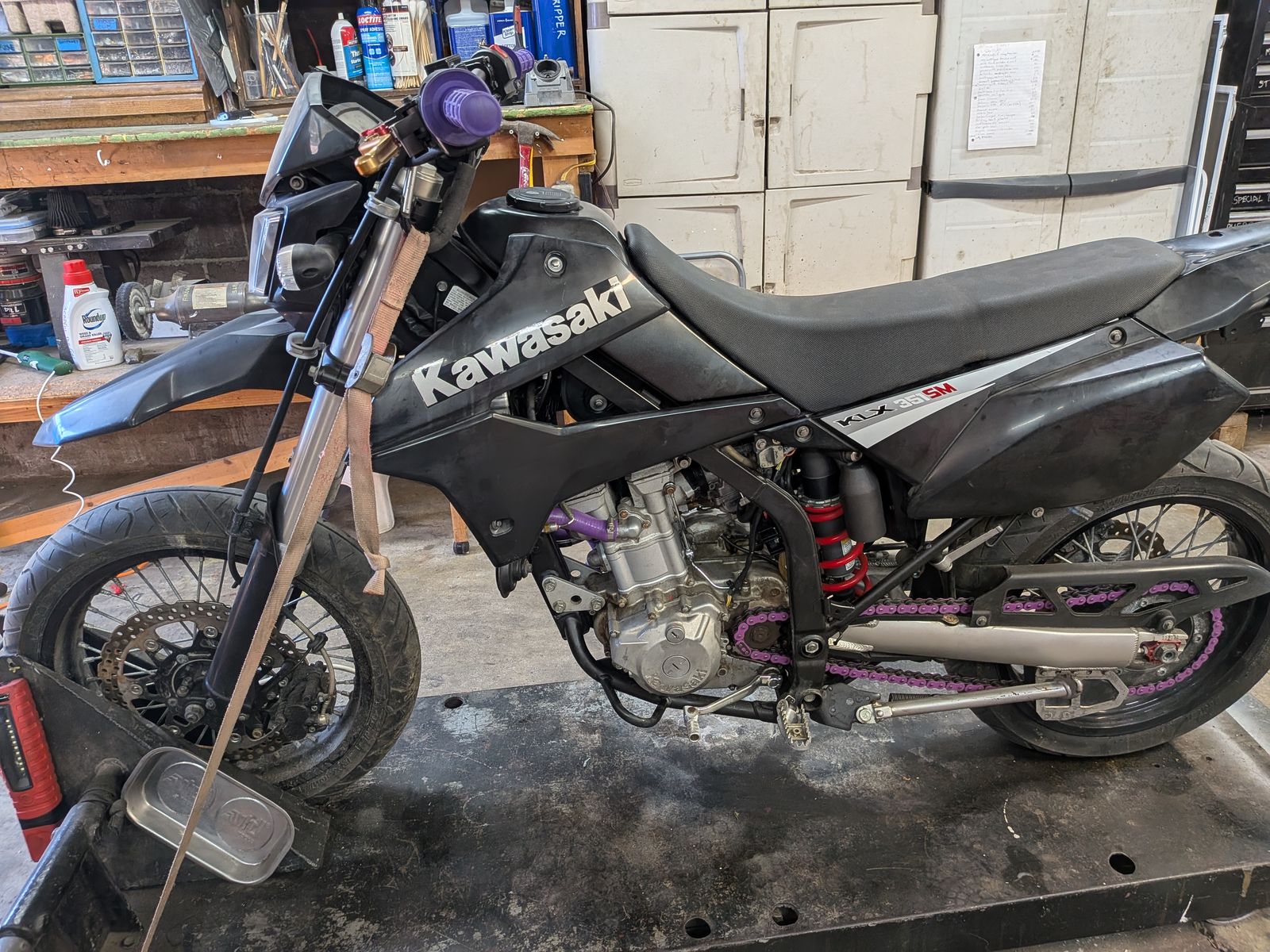 2009 Kawasaki KLX250SF Project – KLX300 Engine Swap + Tons of Aftermarket Parts (Non-Running, Clean