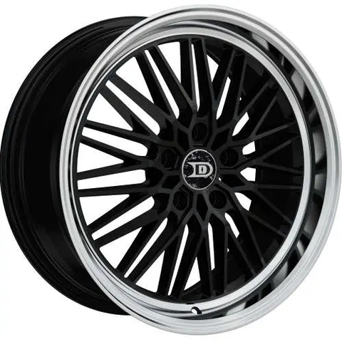 Drastic Wheels 18x8 5x120 Black Machined Rims with Tires