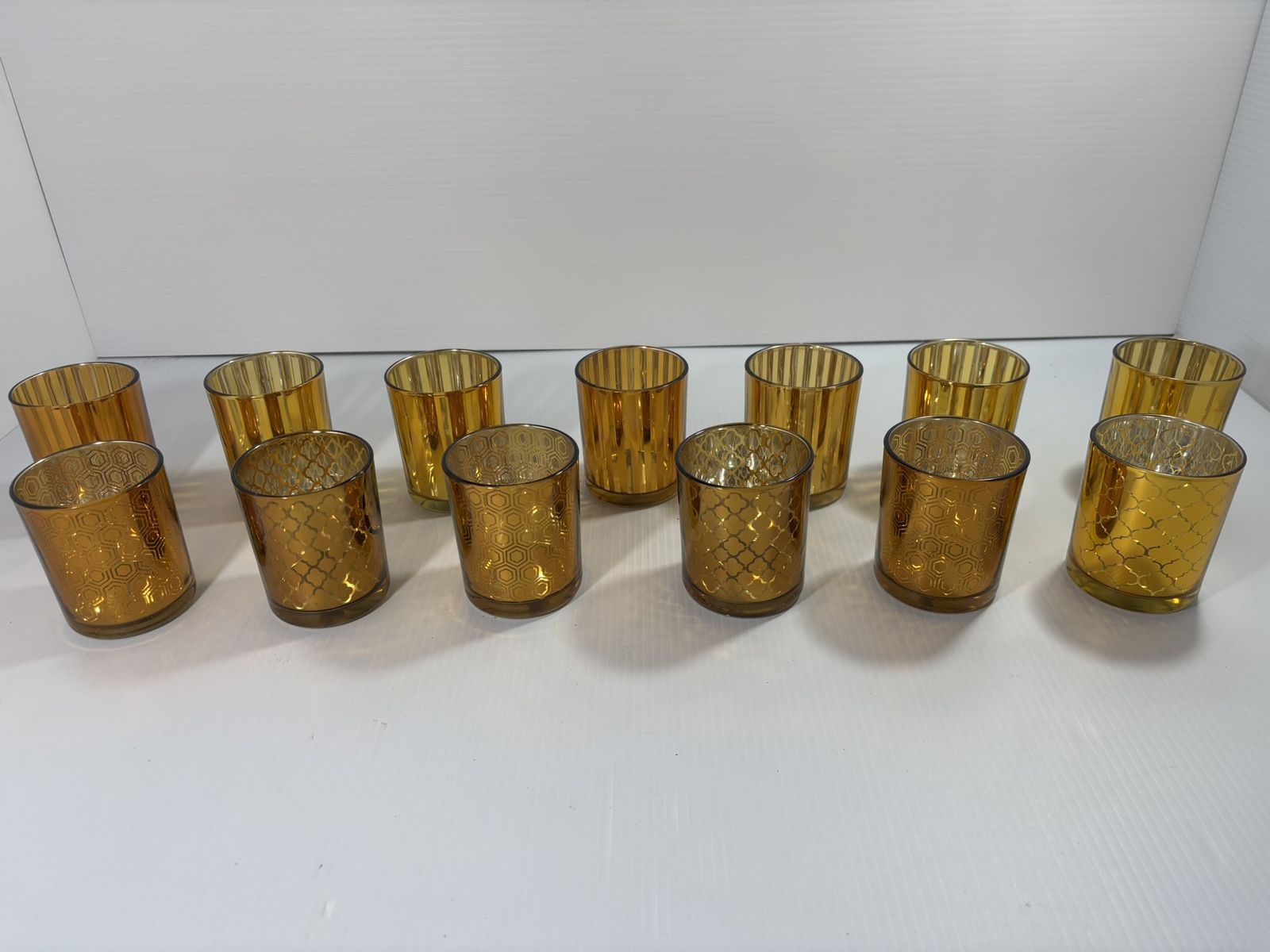 Glass Votive Candle Holders and Candle Bundle