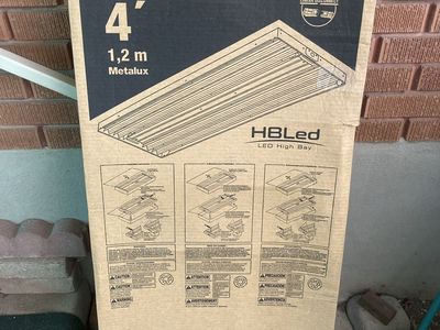 Metalux HBLed 4' LED High Bay Luminaire Light Fixture with Linear Disconnect