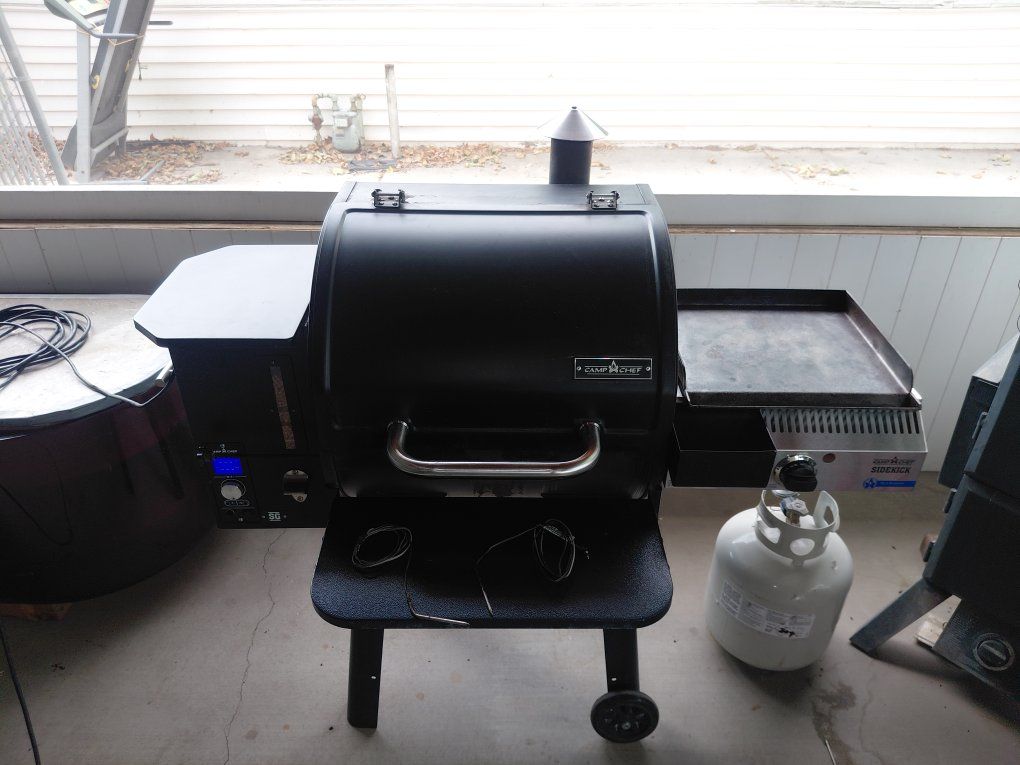 Camp Chef pellet smoker and grill with 16" griddle 