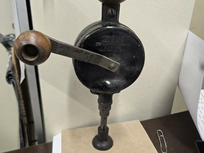 Vintage Zim Manufacturing Co Hand Crank Drill Chicago