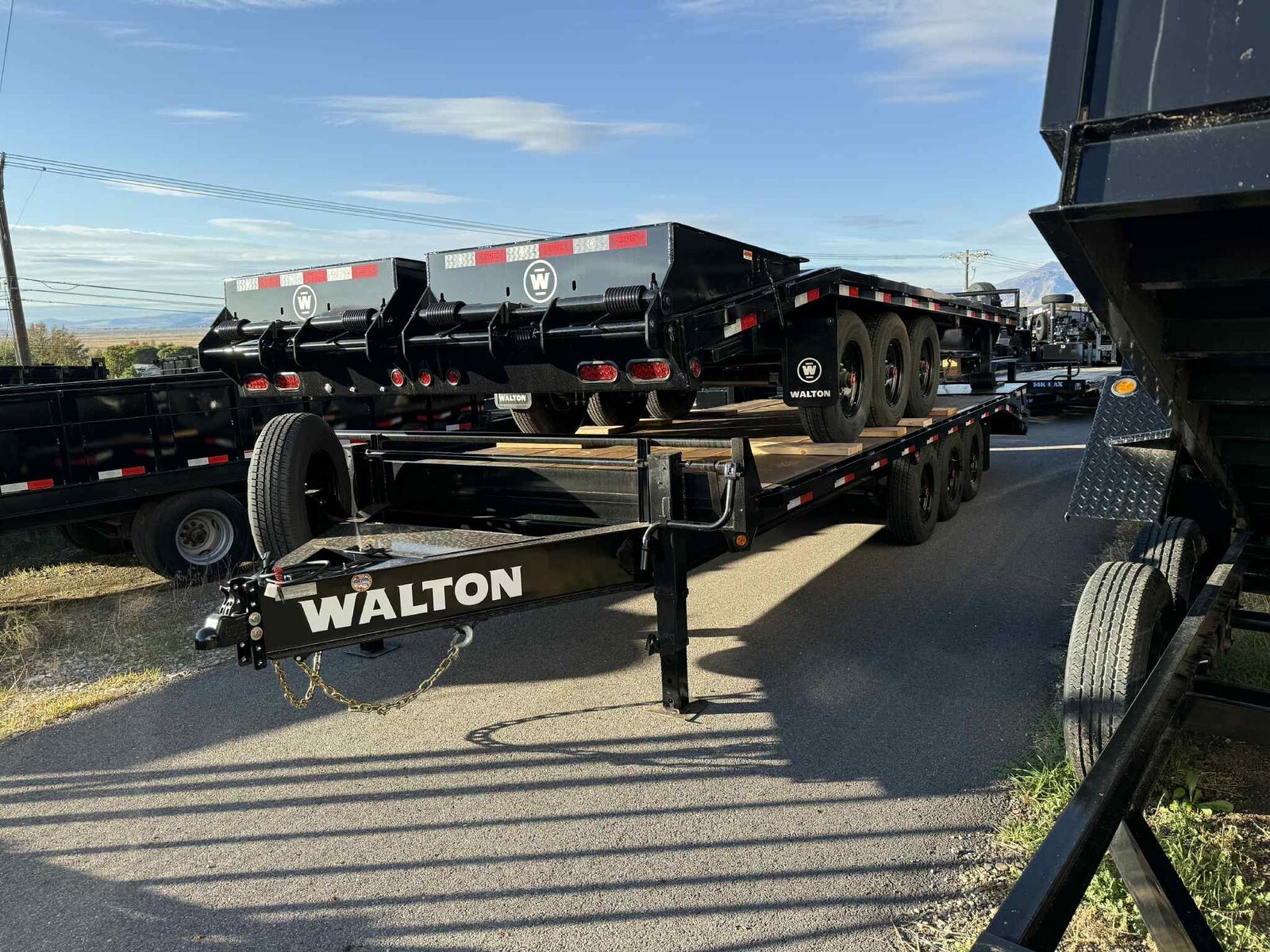 2025 Walton Deck Over Trailer GVWR 25,950 (21,000 axle gvw) pintle ready equipment hauler