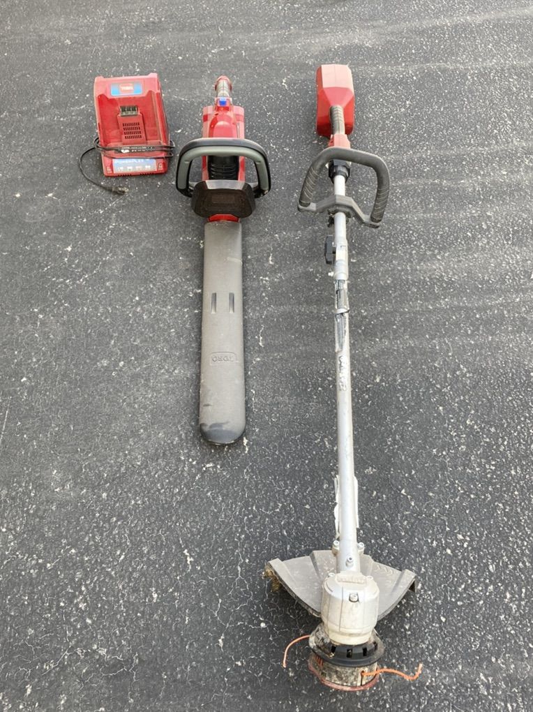 Hedge Trimmer and String Trimmer—Cordless