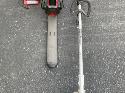 Hedge Trimmer and String Trimmer—Cordless
