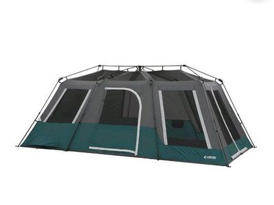 12 Person Instant Cabin Tent w/LED Light**