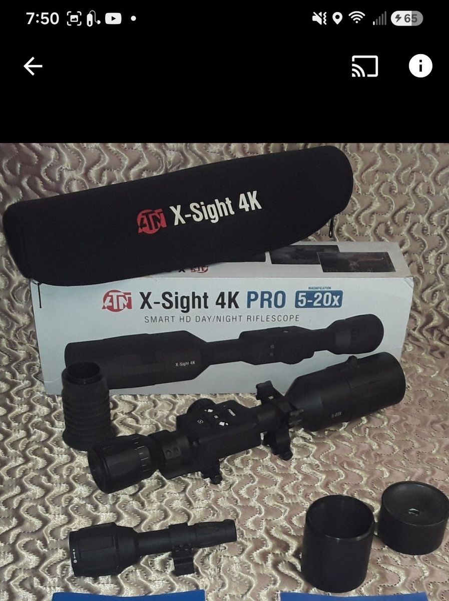 ATN X-Sight 4K Pro 5-20x Smart HD Day/Night Riflescope with IR850 Illuminator